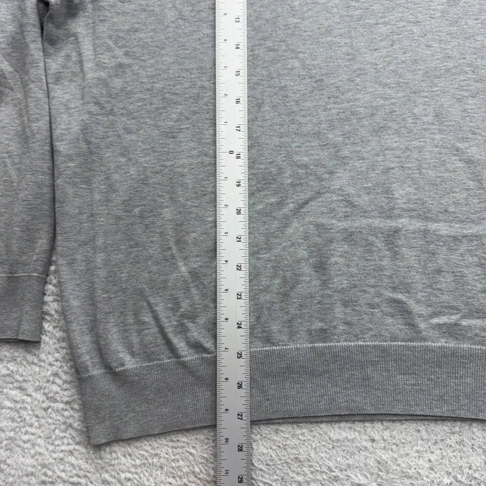 Brooks Brothers Gray Supima Cotton Quarter Zip Sweater‎ Mens XXL Pullover